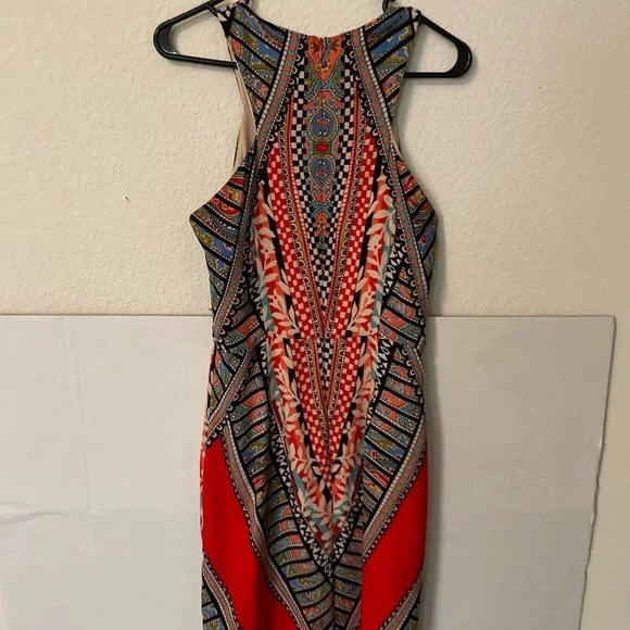 Gianni Bini boho pattern Maxi Dress size M - Picture 2 of 8